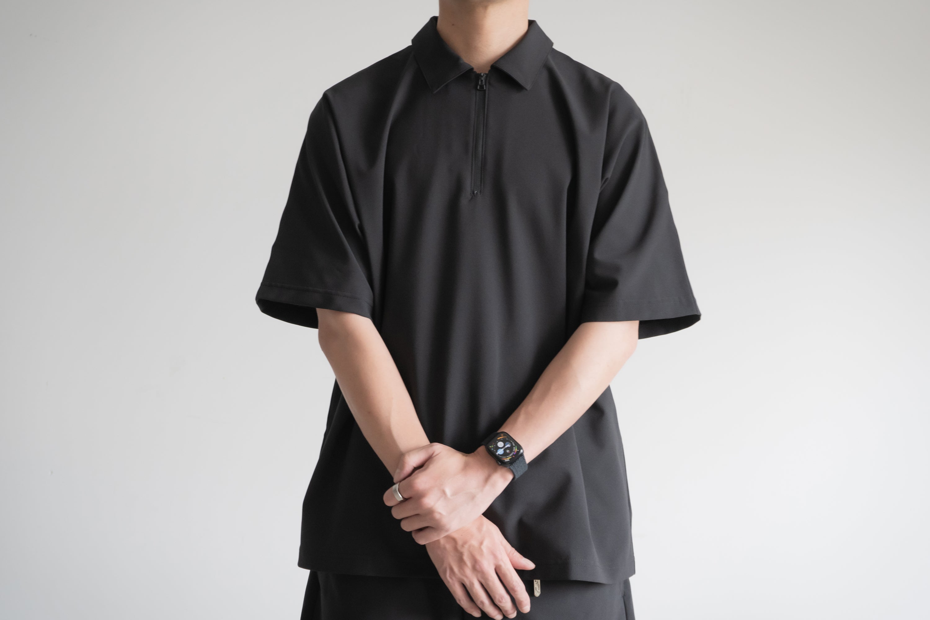 Minimalist Polo Shirt / Black