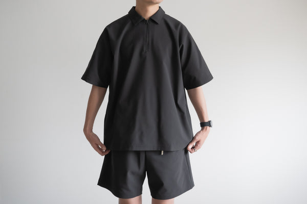 Minimalist Polo Shirt / Black